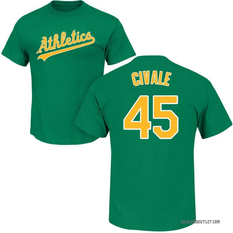 Aaron Civale Youth Green Oakland Athletics Roster T-Shirt -