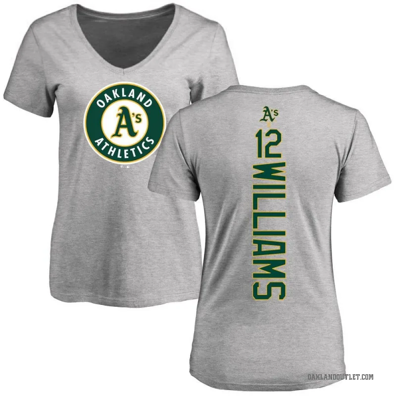 Alika Williams Women's Ash Oakland Athletics Backer Slim Fit T-Shirt -