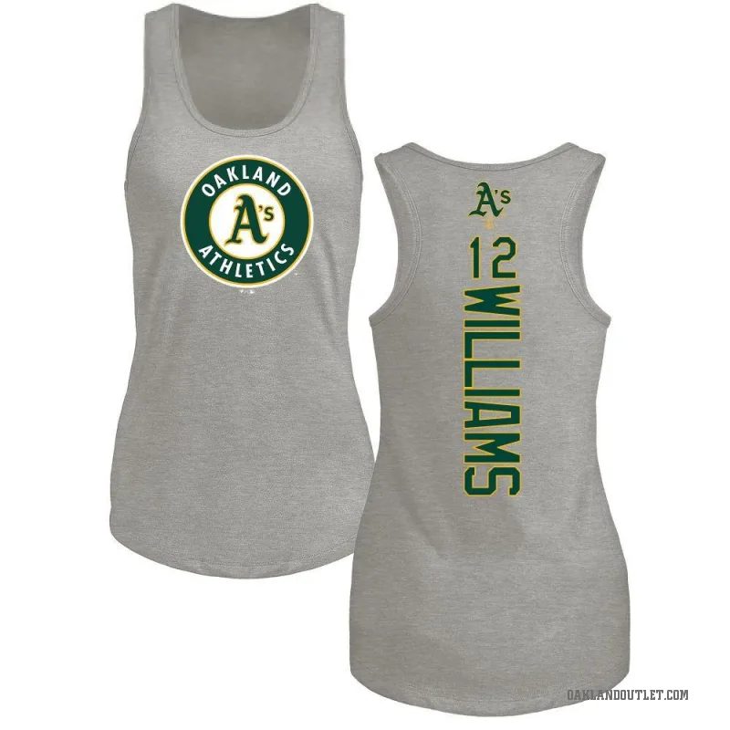 Alika Williams Women's Ash Oakland Athletics Backer Tank Top -
