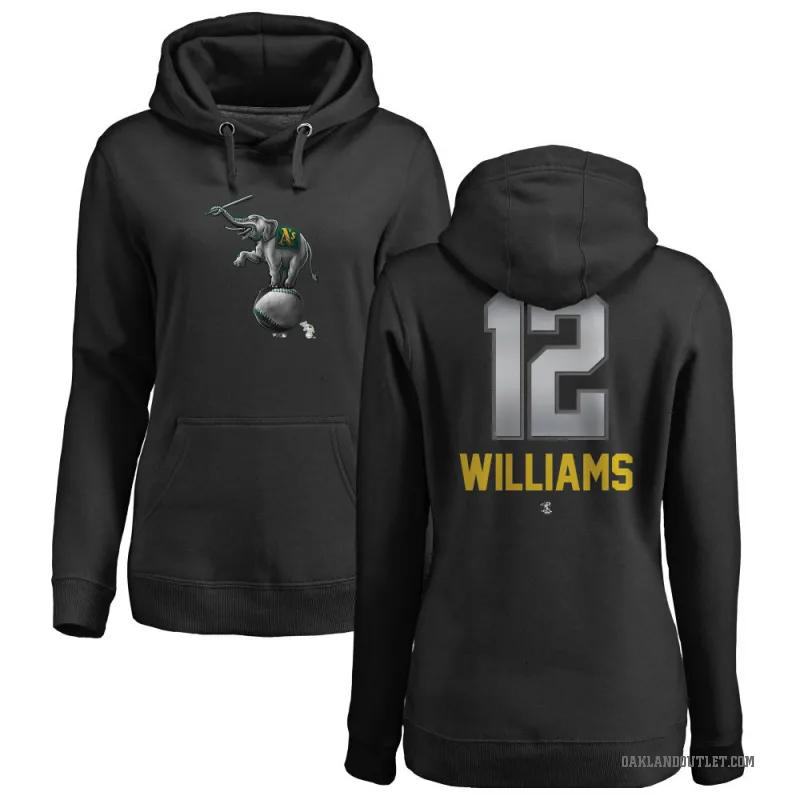 Alika Williams Women's Black Oakland Athletics Branded Midnight Mascot Pullover Hoodie -