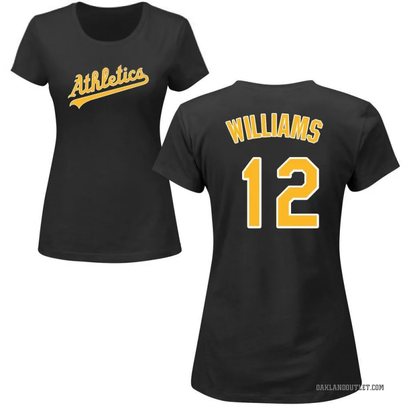 Alika Williams Women's Black Oakland Athletics Roster T-Shirt -