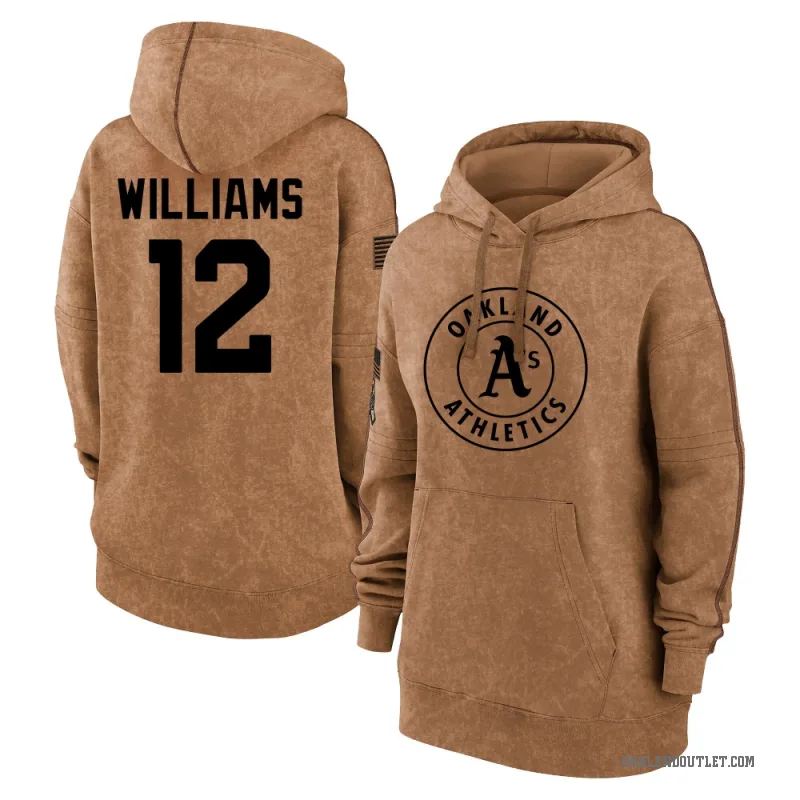 Alika Williams Women's Brown Oakland Athletics 2023 Salute to Service Pullover Hoodie