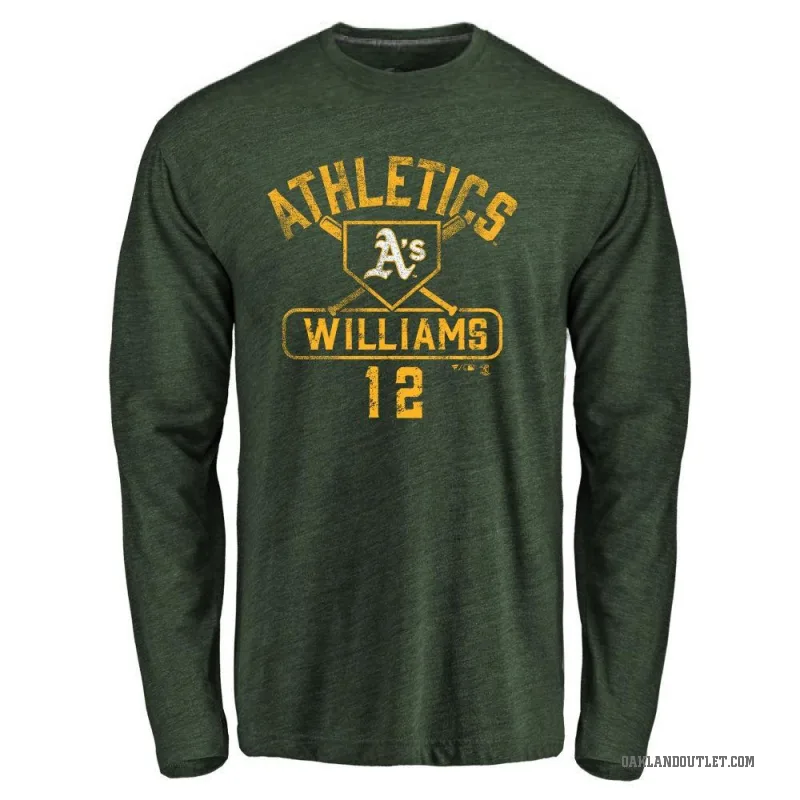 Alika Williams Youth Green Oakland Athletics Base Runner Long Sleeve T-Shirt -