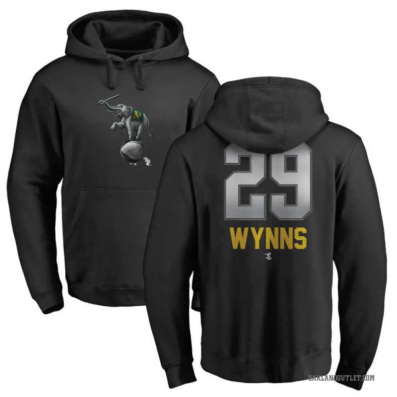 Austin Wynns Men's Black Oakland Athletics Branded Midnight Mascot Pullover Hoodie -