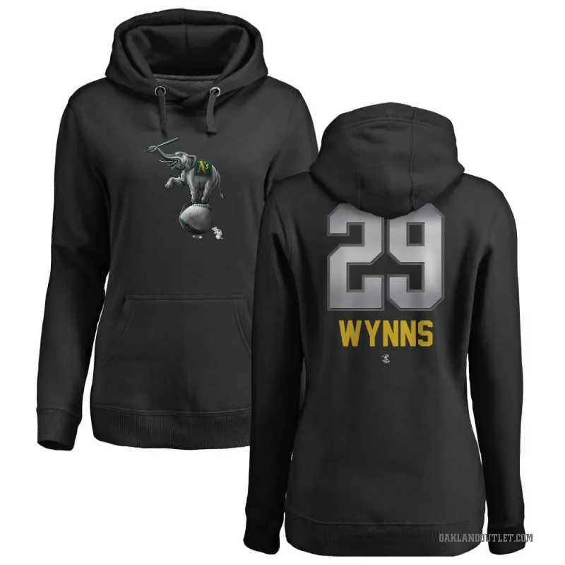 Austin Wynns Women's Black Oakland Athletics Branded Midnight Mascot Pullover Hoodie -