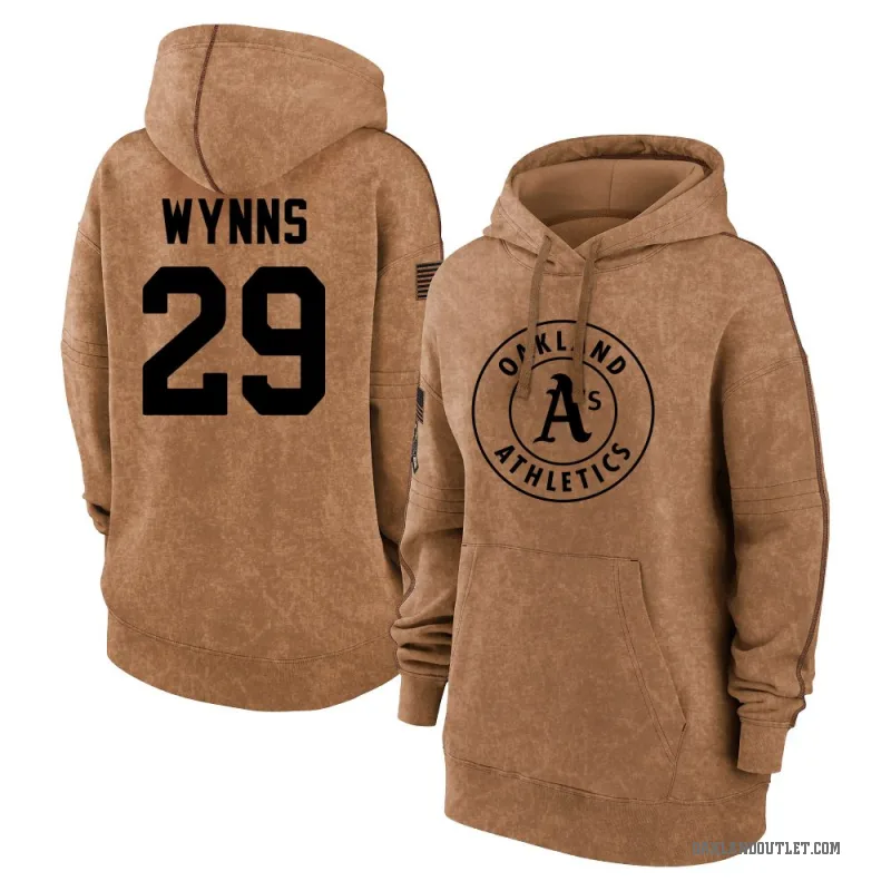 Austin Wynns Women's Brown Oakland Athletics 2023 Salute to Service Pullover Hoodie