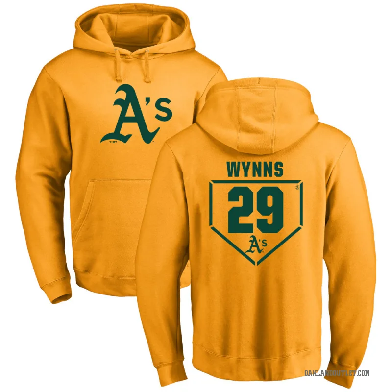 Austin Wynns Youth Gold Oakland Athletics Branded RBI Pullover Hoodie -
