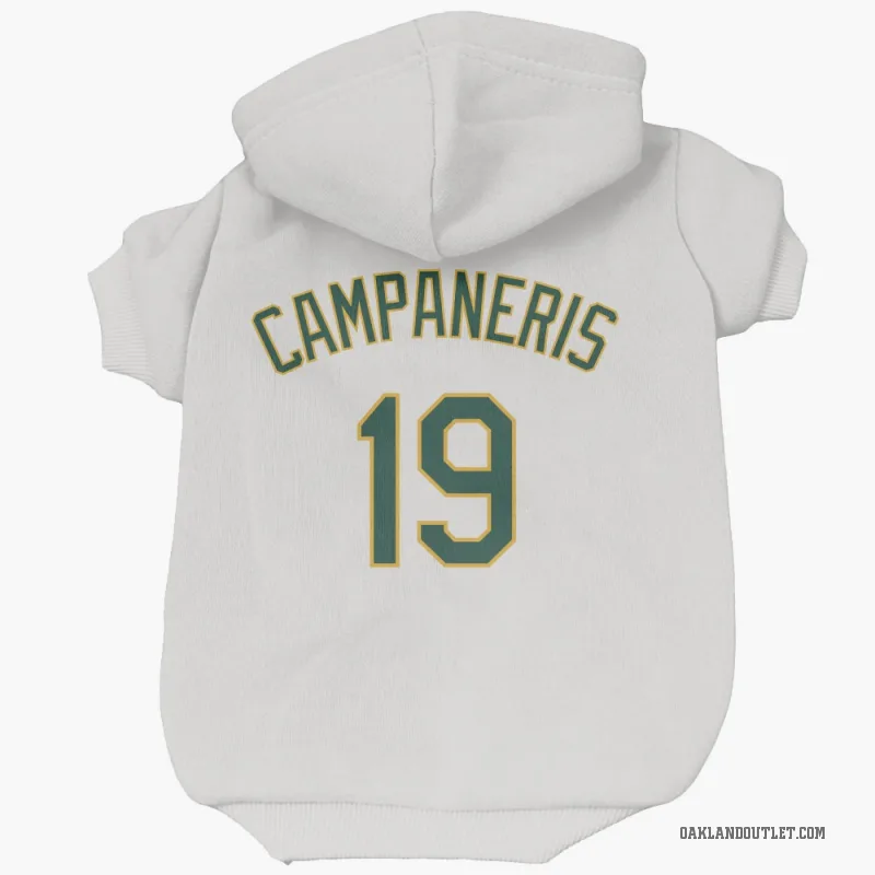 Bert Campaneris  White Oakland Athletics  Cat & Dog Pet Hoodie