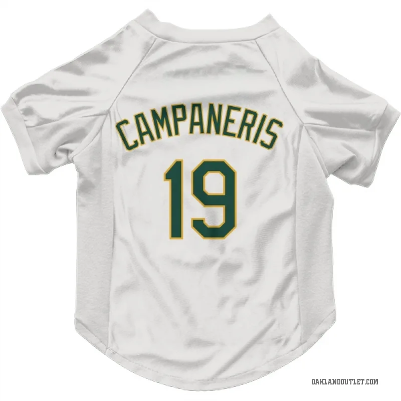 Bert Campaneris  White Oakland Athletics  Cat & Dog Pet Jersey