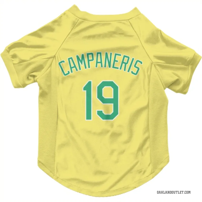 Bert Campaneris  Yellow Oakland Athletics  Cat & Dog Pet Jersey