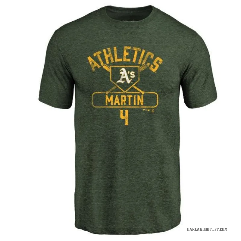 Billy Martin Men's Green Oakland Athletics Base Runner T-Shirt -