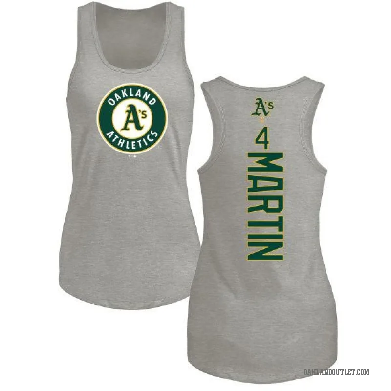 Billy Martin Women's Ash Oakland Athletics Backer Tank Top -
