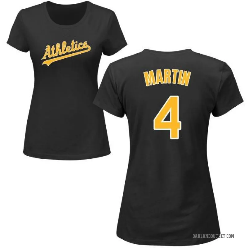 Billy Martin Women's Black Oakland Athletics Roster T-Shirt -