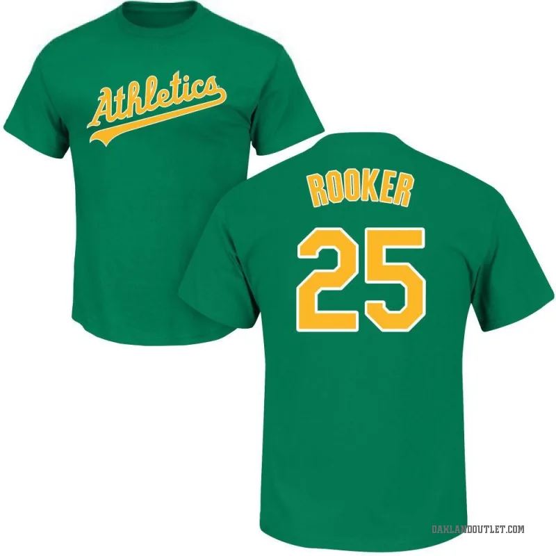 Brent Rooker Men's Green Oakland Athletics Roster T-Shirt -