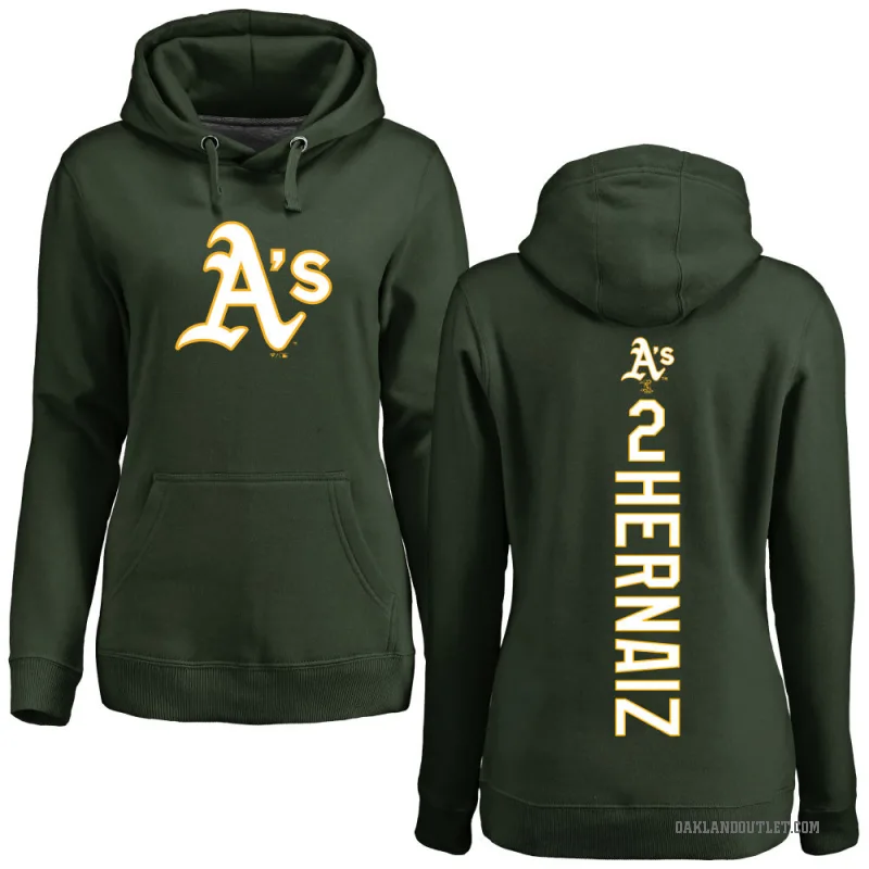 Darell Hernaiz Women's Green Oakland Athletics Backer Pullover Hoodie
