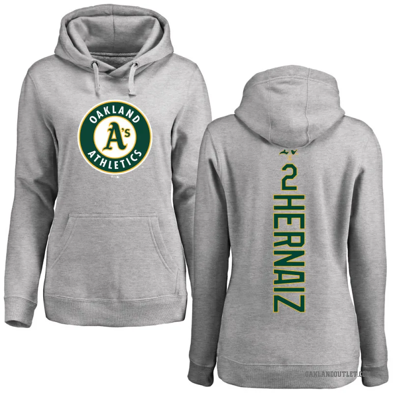 Darell Hernaiz Women's Oakland Athletics Ash Backer Pullover Hoodie