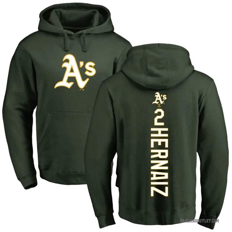 Darell Hernaiz Youth Green Oakland Athletics Backer Pullover Hoodie