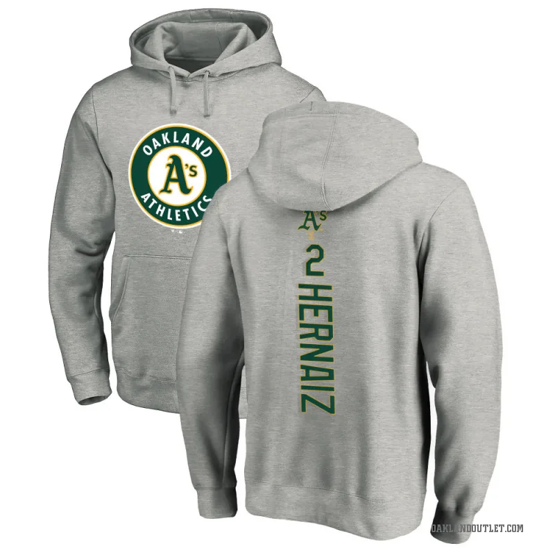 Darell Hernaiz Youth Oakland Athletics Ash Backer Pullover Hoodie