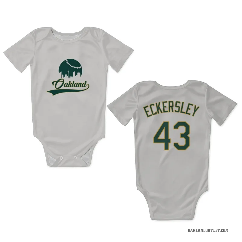 Dennis Eckersley  White Oakland Athletics  Newborn & Infant Bodysuit