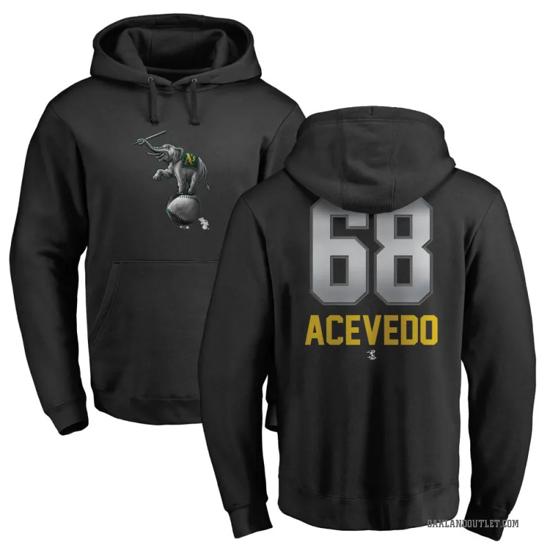 Domingo Acevedo Youth Black Oakland Athletics Branded Midnight Mascot Pullover Hoodie -