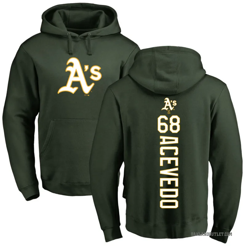 Domingo Acevedo Youth Green Oakland Athletics Backer Pullover Hoodie