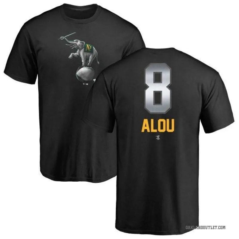 Felipe Alou Men's Black Oakland Athletics Midnight Mascot T-Shirt -