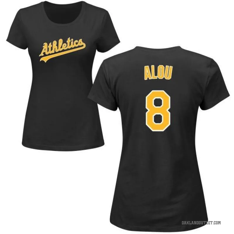 Felipe Alou Women's Black Oakland Athletics Roster T-Shirt -