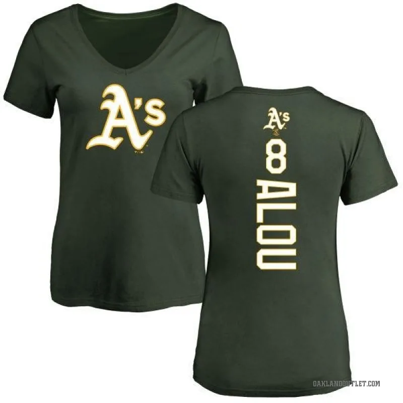 Felipe Alou Women's Green Oakland Athletics Backer Slim Fit T-Shirt -