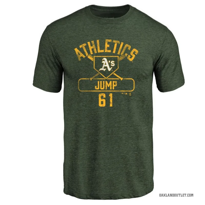 Gage Jump Men's Green Oakland Athletics Base Runner T-Shirt -