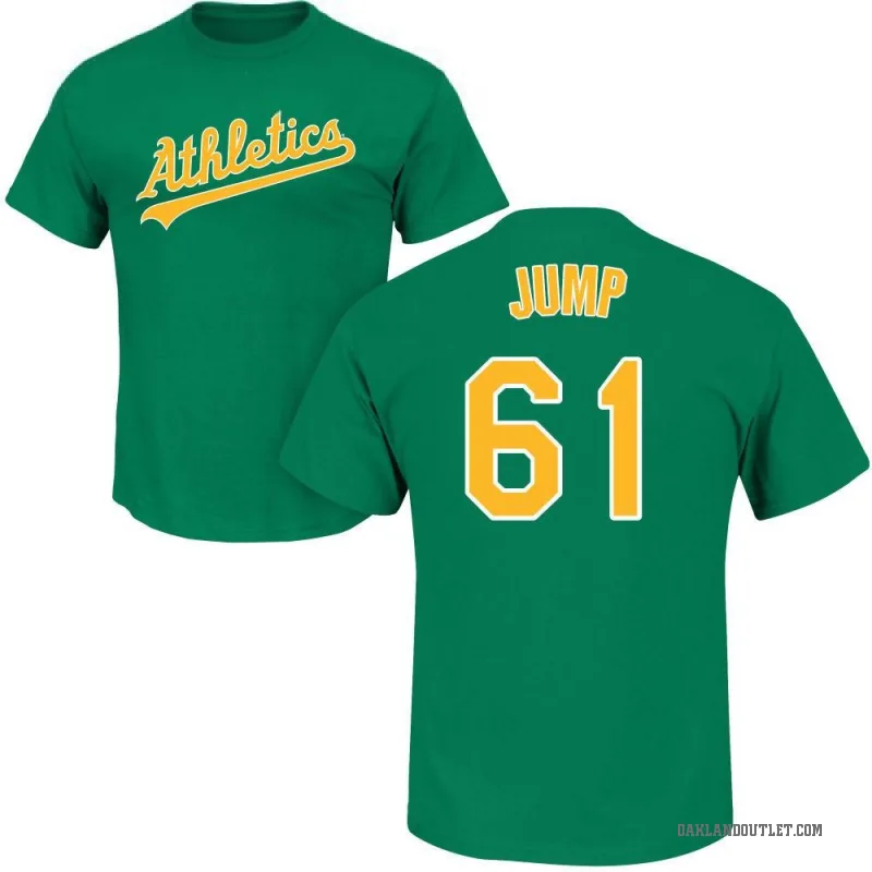 Gage Jump Men's Green Oakland Athletics Roster T-Shirt -