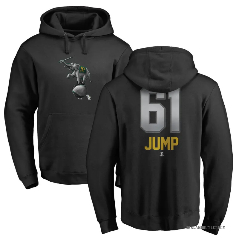Gage Jump Youth Black Oakland Athletics Branded Midnight Mascot Pullover Hoodie -