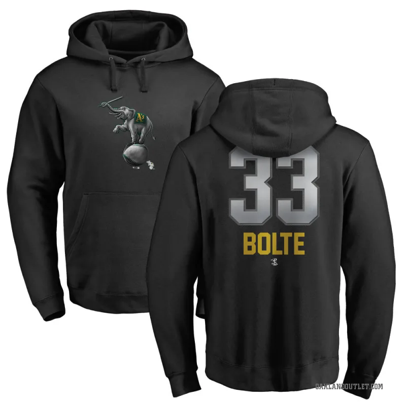 Henry Bolte Men's Black Oakland Athletics Branded Midnight Mascot Pullover Hoodie -