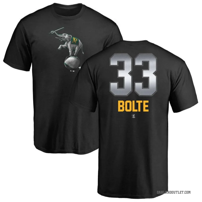 Henry Bolte Men's Black Oakland Athletics Midnight Mascot T-Shirt -