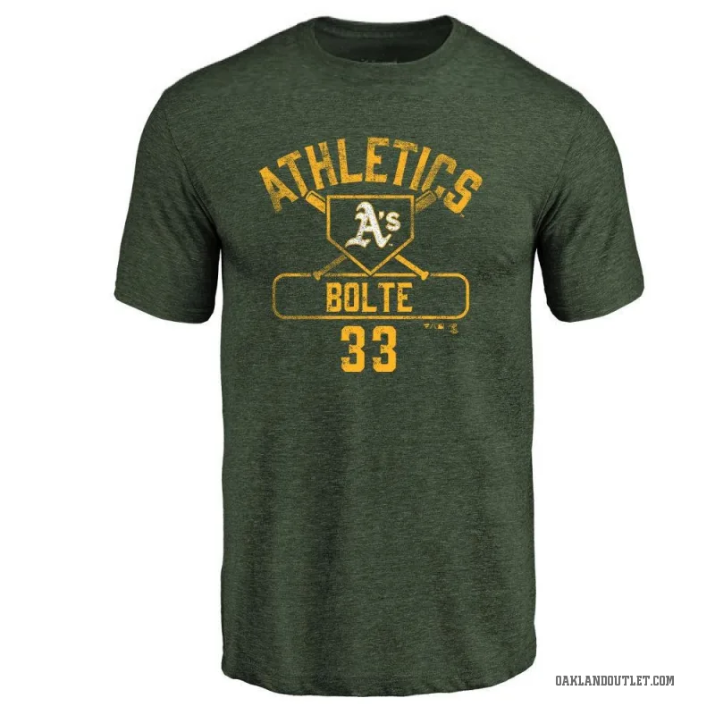 Henry Bolte Men's Green Oakland Athletics Base Runner T-Shirt -