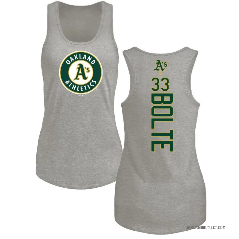 Henry Bolte Women's Ash Oakland Athletics Backer Tank Top -