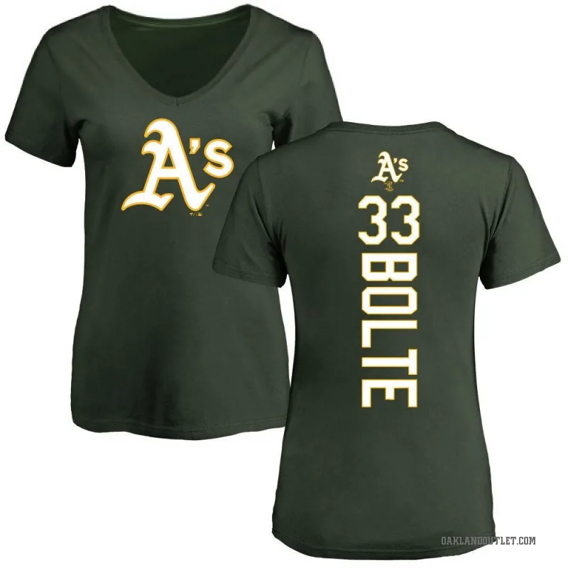 Henry Bolte Women's Green Oakland Athletics Backer Slim Fit T-Shirt -
