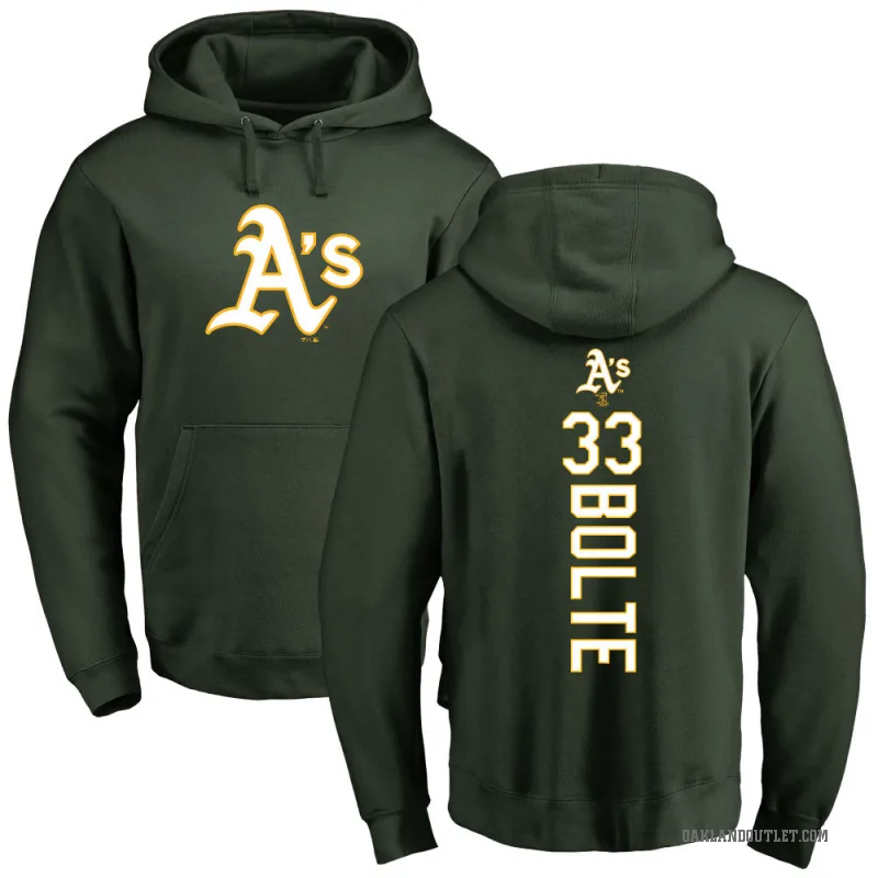Henry Bolte Youth Green Oakland Athletics Backer Pullover Hoodie