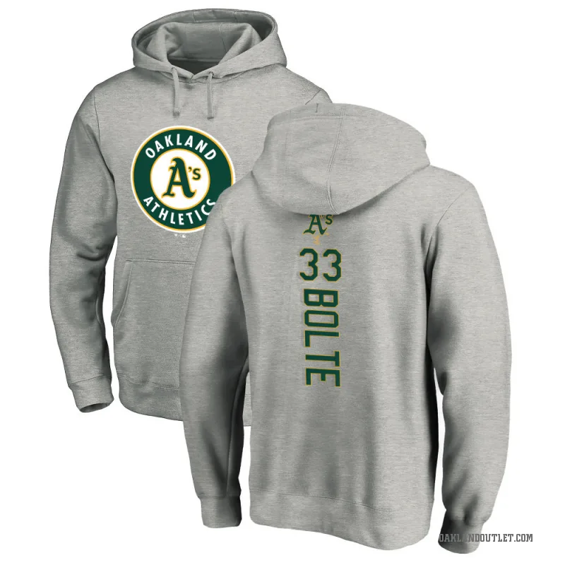 Henry Bolte Youth Oakland Athletics Ash Backer Pullover Hoodie