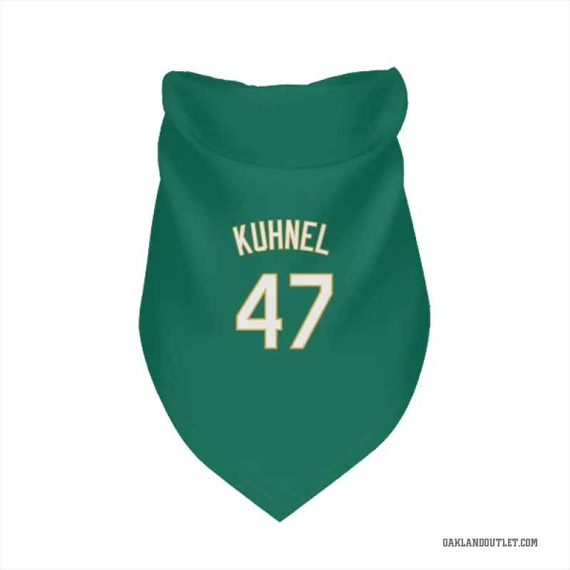 Joel Kuhnel  Green Oakland Athletics   Kelly  Cat & Dog Pet Bandana