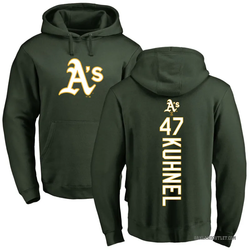 Joel Kuhnel Men's Green Oakland Athletics Backer Pullover Hoodie