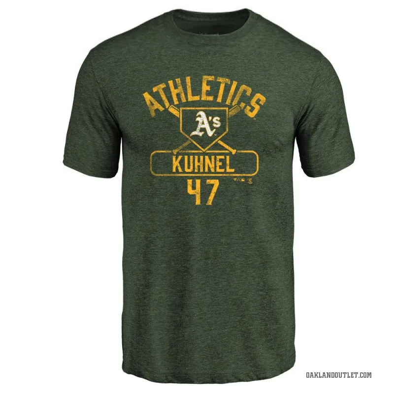 Joel Kuhnel Men's Green Oakland Athletics Base Runner T-Shirt -
