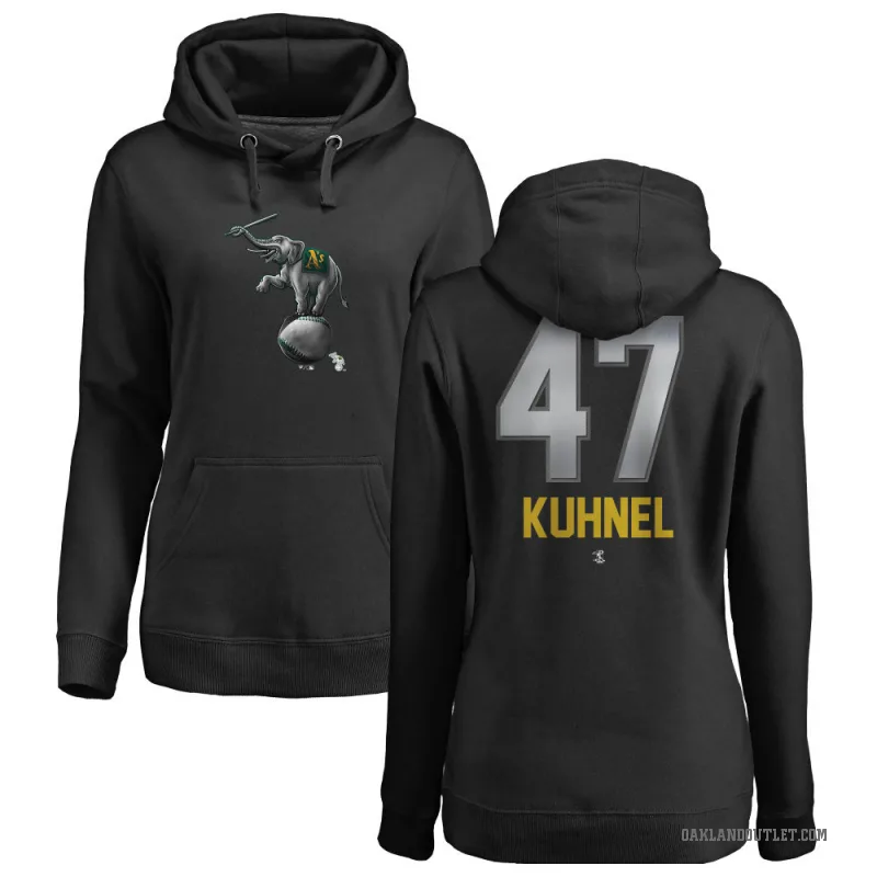 Joel Kuhnel Women's Black Oakland Athletics Branded Midnight Mascot Pullover Hoodie -