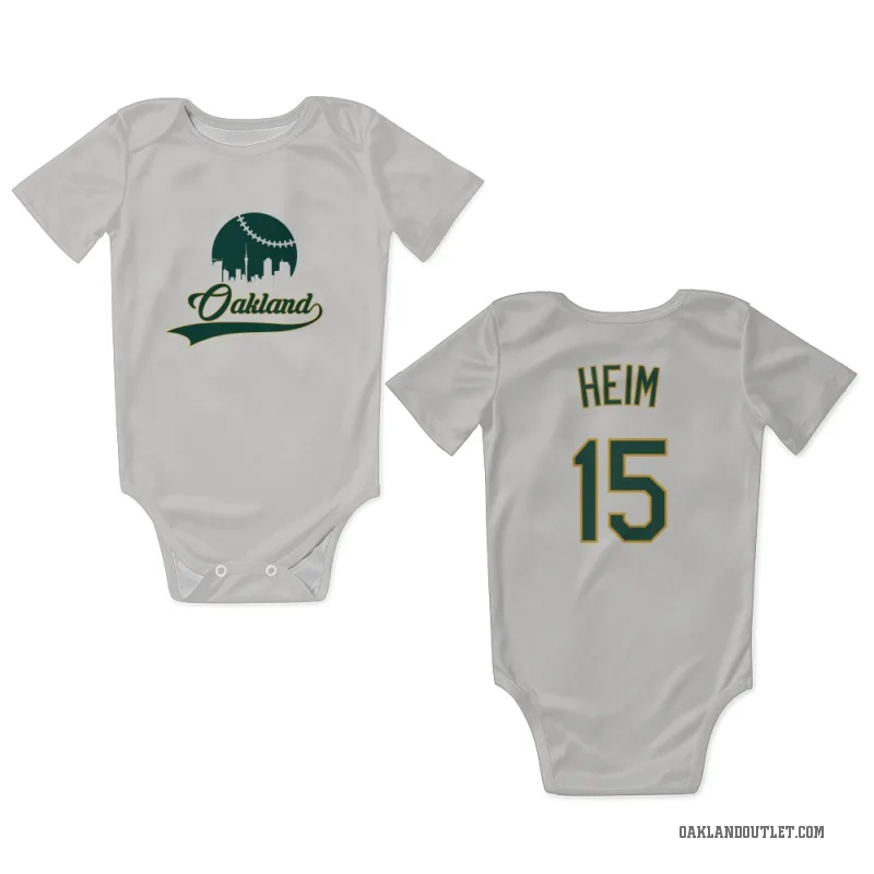 Jonah Heim  White Oakland Athletics  Newborn & Infant Bodysuit