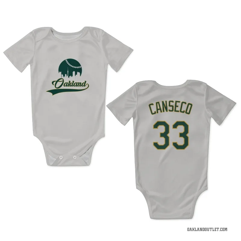 Jose Canseco  White Oakland Athletics  Newborn & Infant Bodysuit