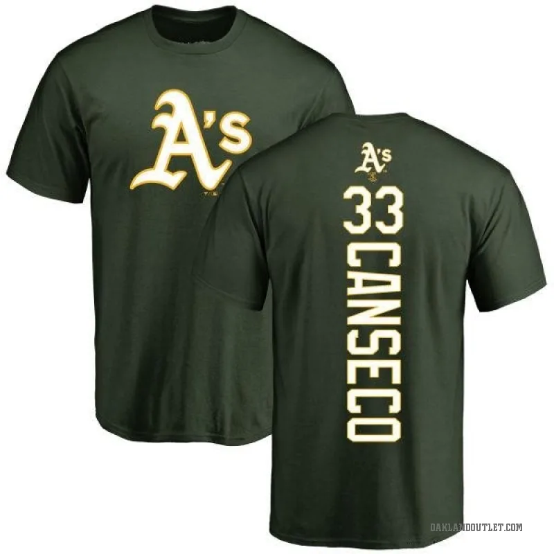 Jose Canseco Youth Green Oakland Athletics Backer T-Shirt -
