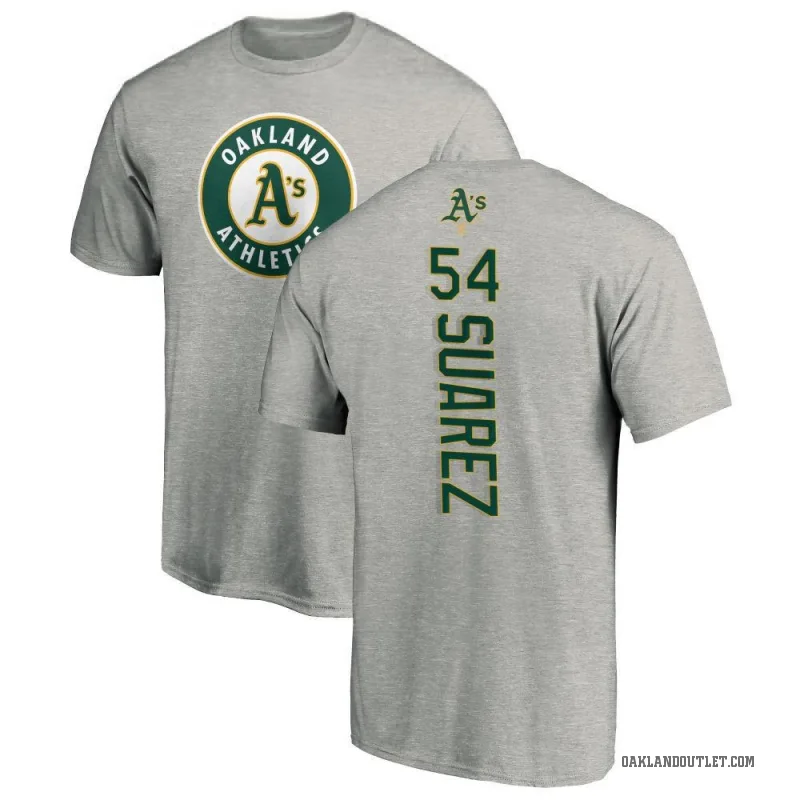 Jose Suarez Men's Ash Oakland Athletics Backer T-Shirt -