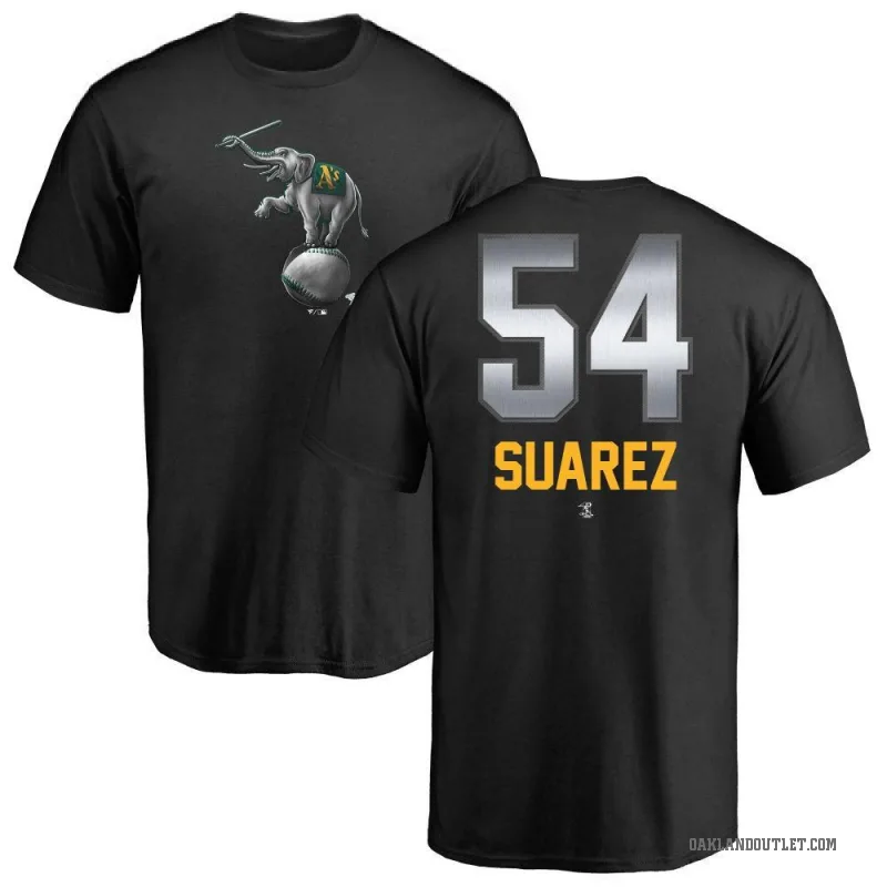 Jose Suarez Men's Black Oakland Athletics Midnight Mascot T-Shirt -