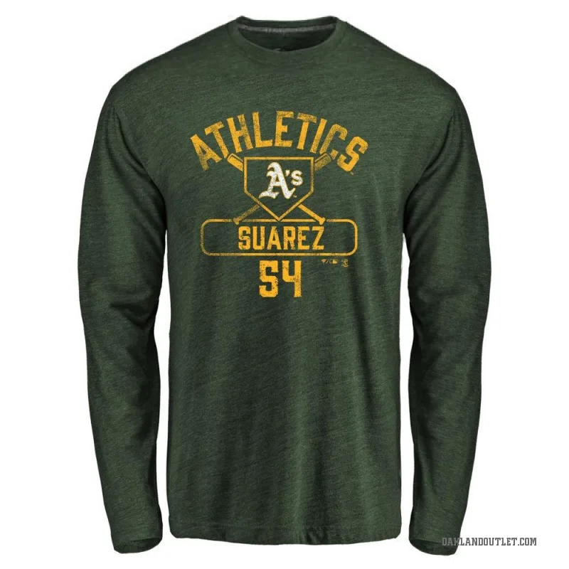 Jose Suarez Youth Green Oakland Athletics Base Runner Long Sleeve T-Shirt -