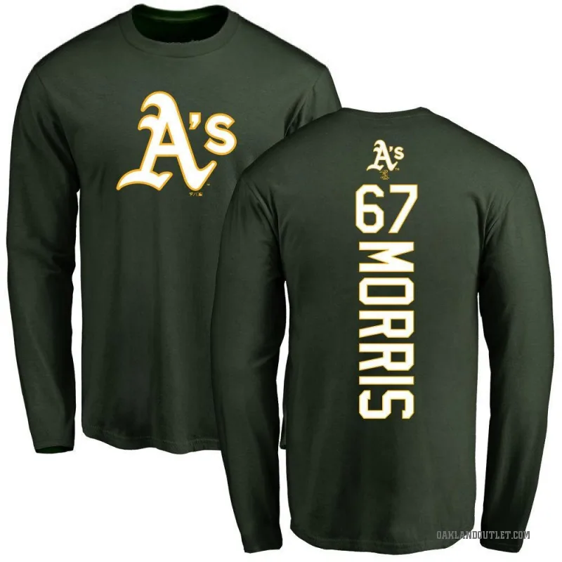 Kade Morris Men's Green Oakland Athletics Backer Long Sleeve T-Shirt -