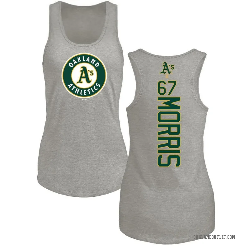 Kade Morris Women's Ash Oakland Athletics Backer Tank Top -